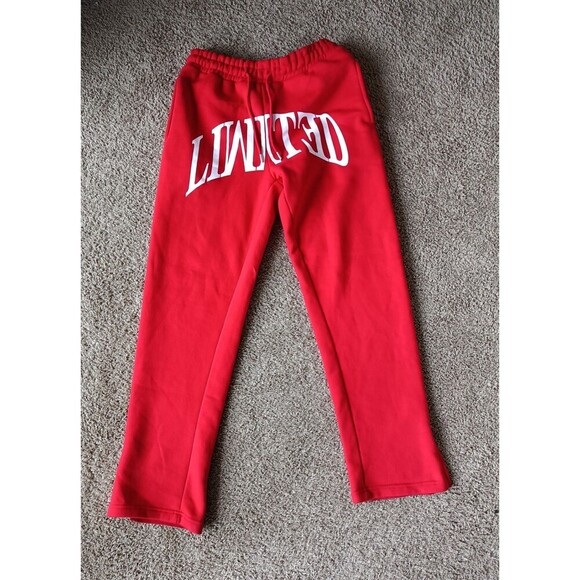 Boohoo Man Sweatpants Men's Small Red Size 32 - Picture 1 of 8